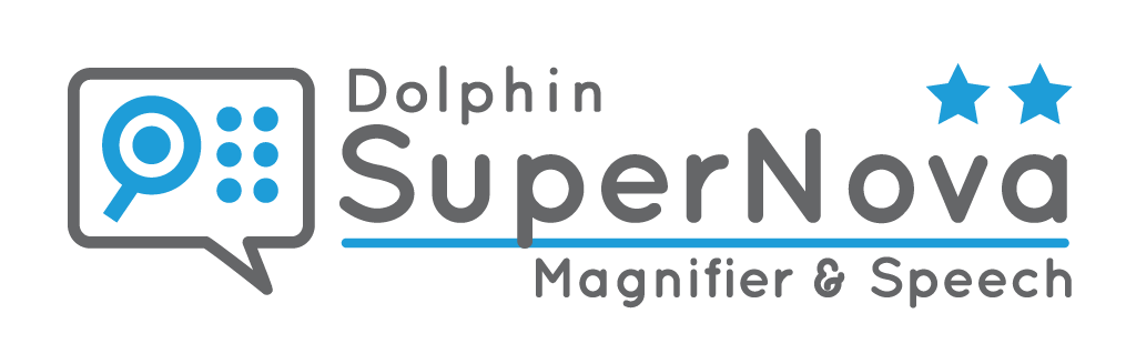SuperNova Vergrößerer mit Sprache Logo
